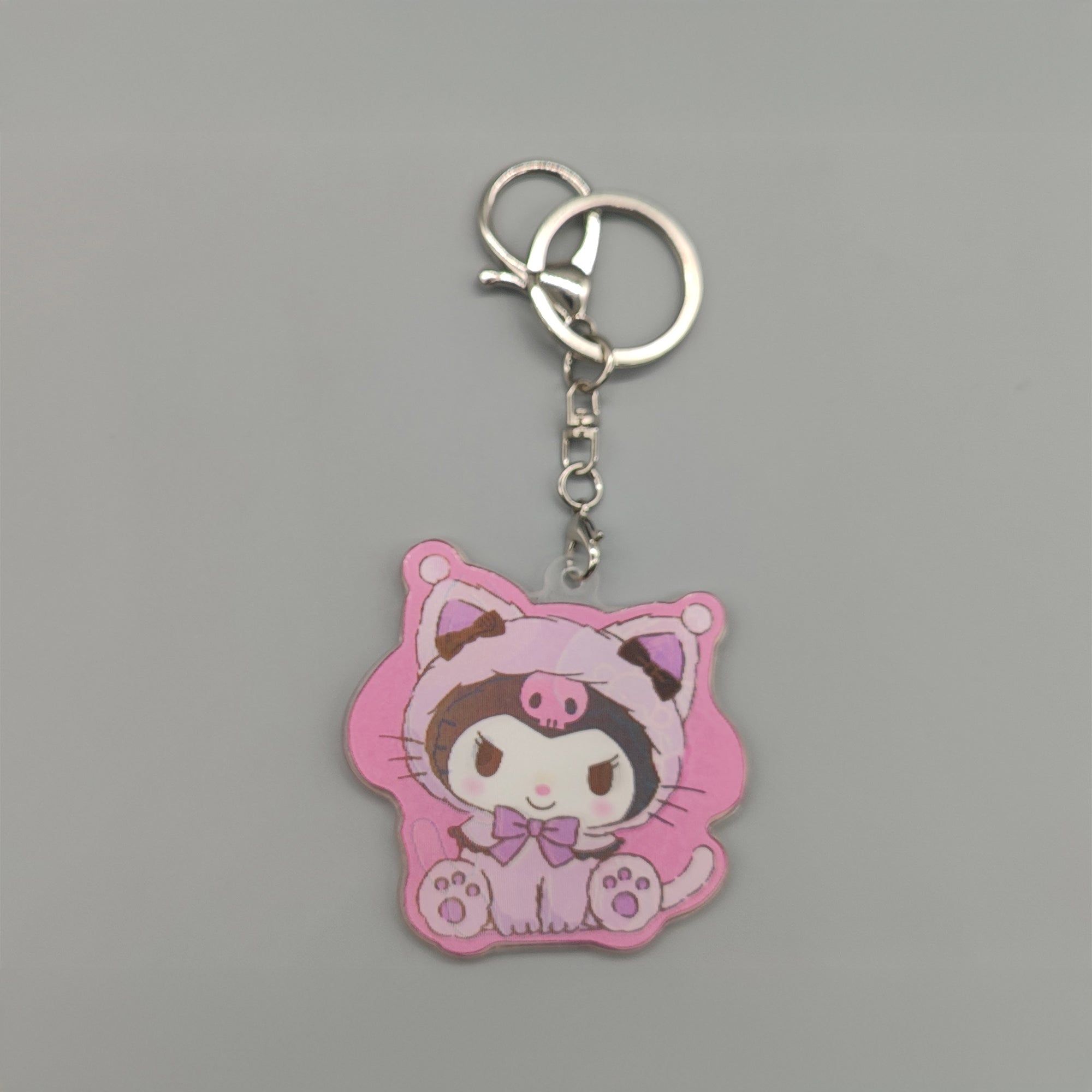 3D Lenticular Hello Kitty, Kuromi, My Melody Keychain - With Key Ring and Clasp - Double Sided with 3 alternating images