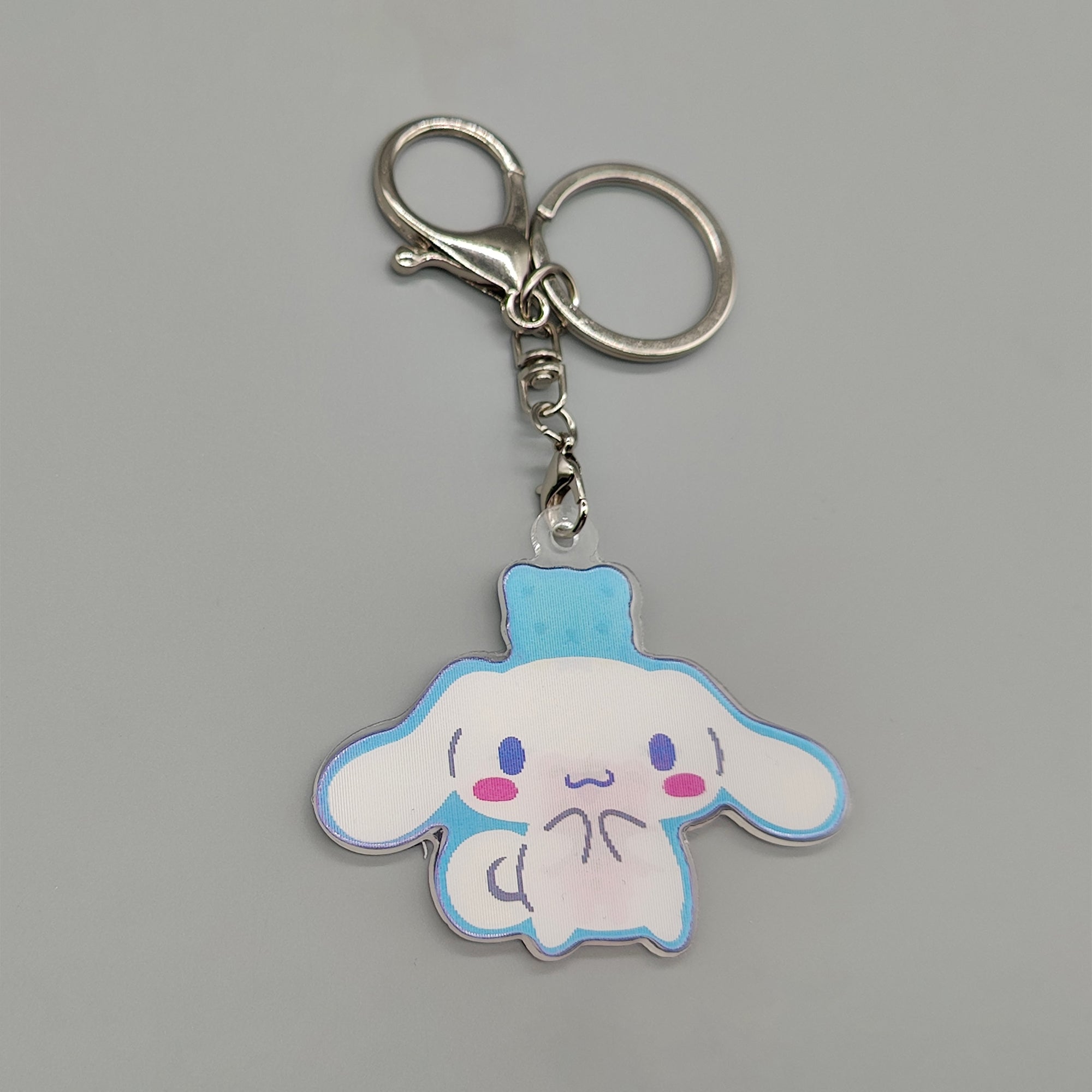 3D Lenticular Cinnamoroll Keychain - With Key Ring and Clasp - Double Sided with 3 alternating images