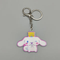 3D Lenticular Cinnamoroll Keychain - With Key Ring and Clasp - Double Sided with 3 alternating images