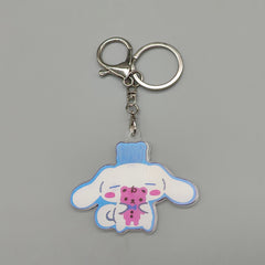 3D Lenticular Cinnamoroll Keychain - With Key Ring and Clasp - Double Sided with 3 alternating images