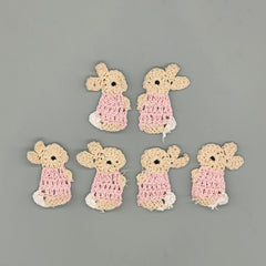 Set of 10 Easter Bunny Crochet Favors – Cute Party & Egg Hunt Favors
