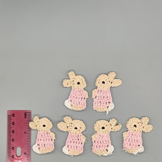 Set of 10 Easter Bunny Crochet Favors – Cute Party & Egg Hunt Favors