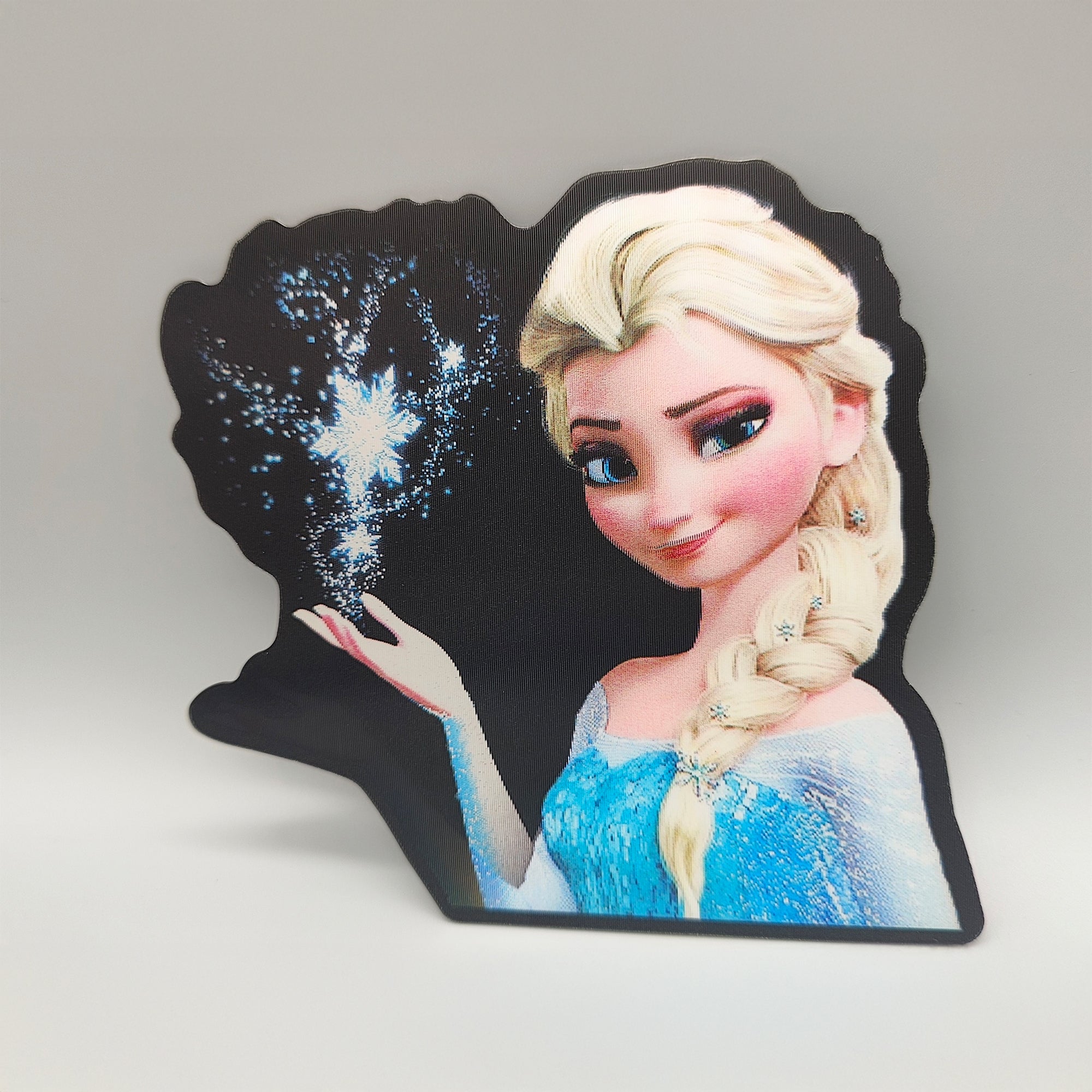 Animated Snow Queen Ice Princess Sticker - Ice Magic: 3D Lenticular with Dual Scenes- High Quality - For Craft, Car, Laptop or any surface.