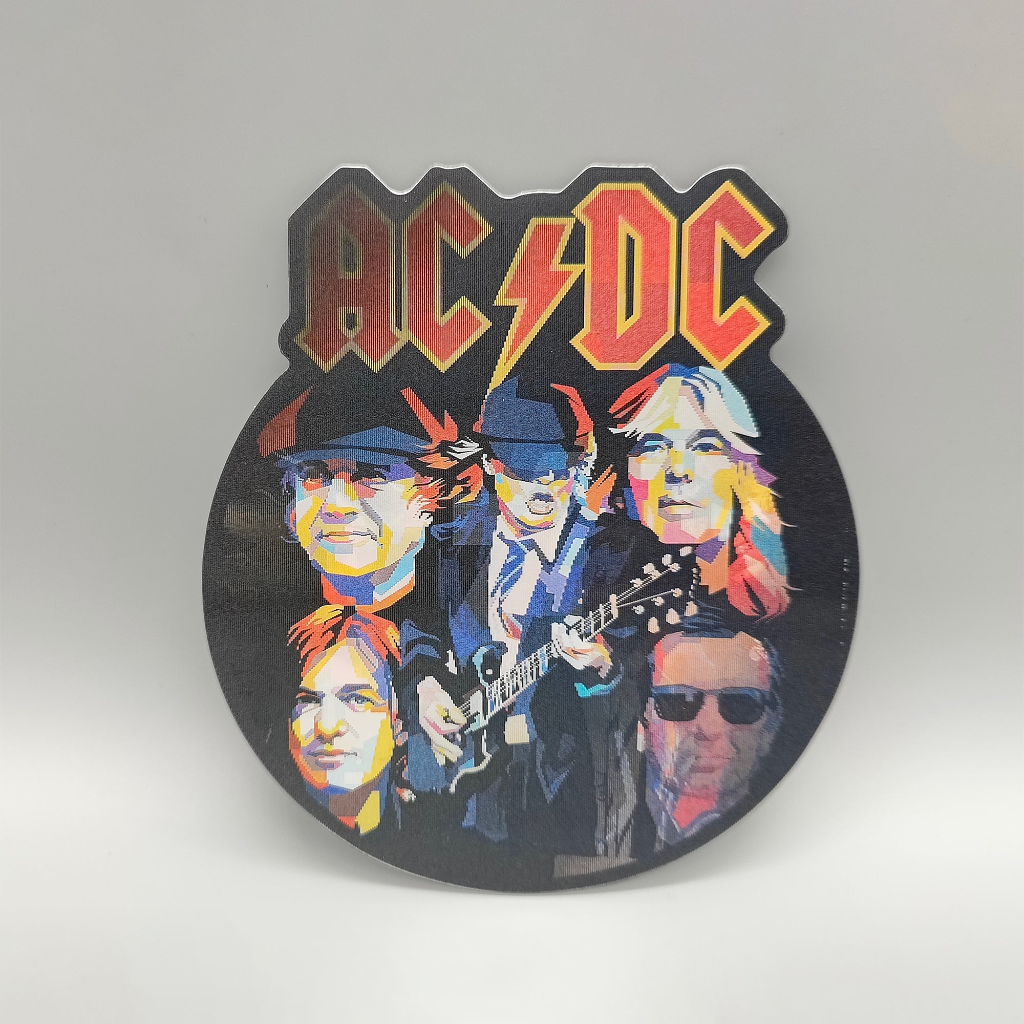 Aussie Hard Rock inspired 3D Lenticular Sticker - 3 Thunderous Images Come to Life! - High Quality Waterproof - For Craft, Car, Laptop etc
