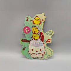 3D Lenticular Japanese Sticker, Frog, White dog, Golden retriever, Super Cute! - High Quality Waterproof - For craft, car or any surface.