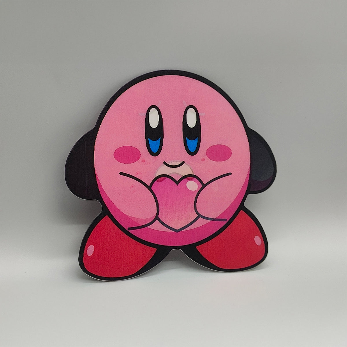Little Pink Puffball 3D Lenticular Sticker – Cute Gamer Decal