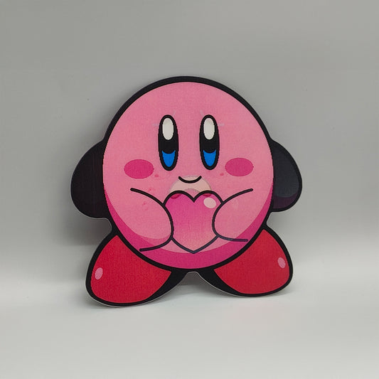 Little Pink Puffball 3D Lenticular Sticker – Cute Gamer Decal