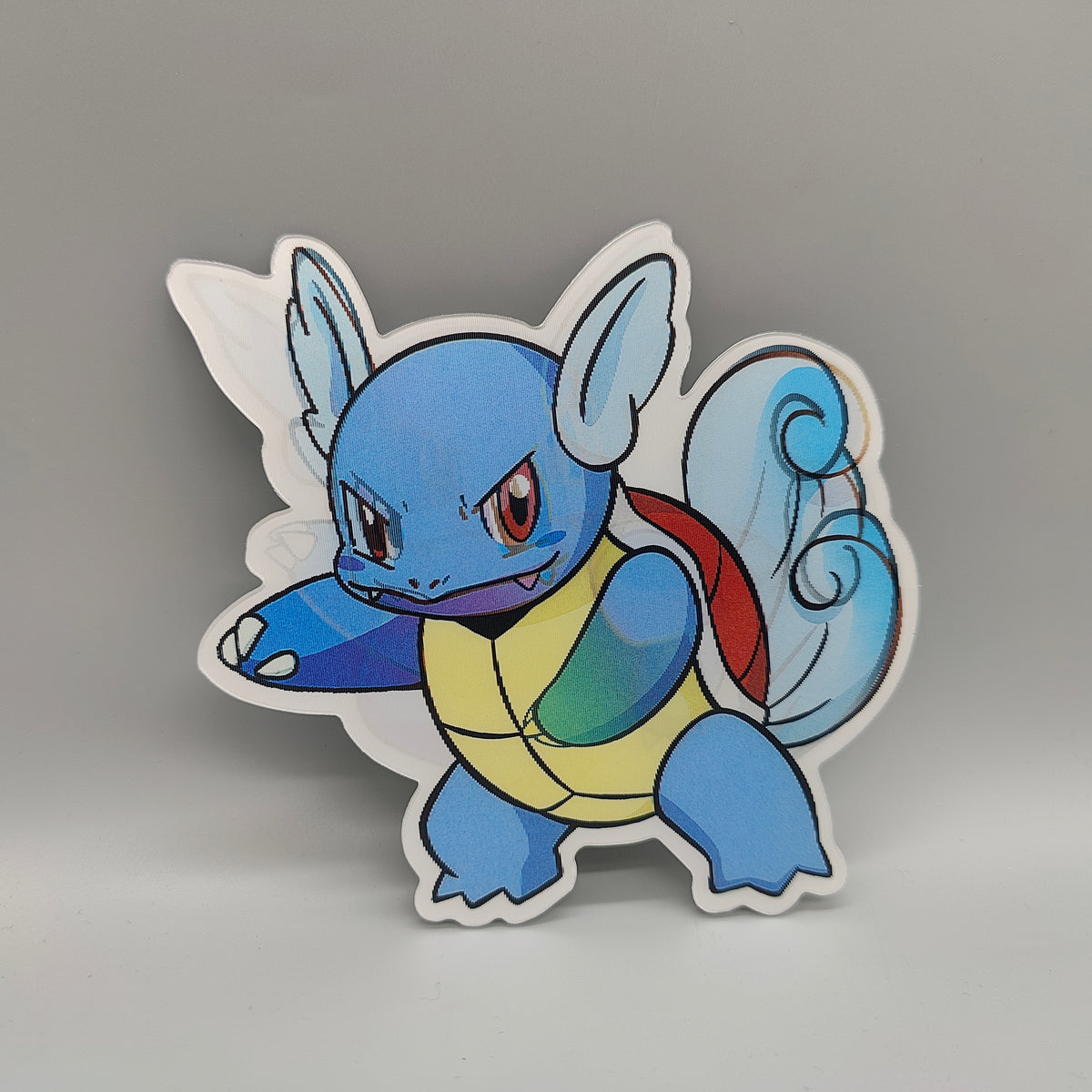 Wartortle Pokemon Anime 3D Lenticular Sticker - Shifting Image! Dynamic Sticker- High Quality Waterproof for car, water bottle, notebook