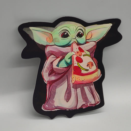 The child 3D Sticker - Grogu - Space Baby of the Force - Baby Yoda - 3D Motion Decal - High Quality Waterproof For Craft, Car, Laptop, etc.