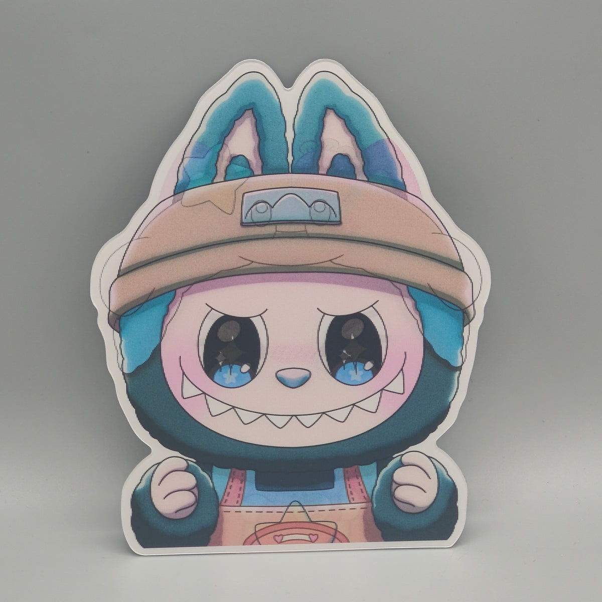 Labubu 3D Lenticular Sticker - The Monsters Collector Decal - 3-in-1 Morphing Outfit Sticker