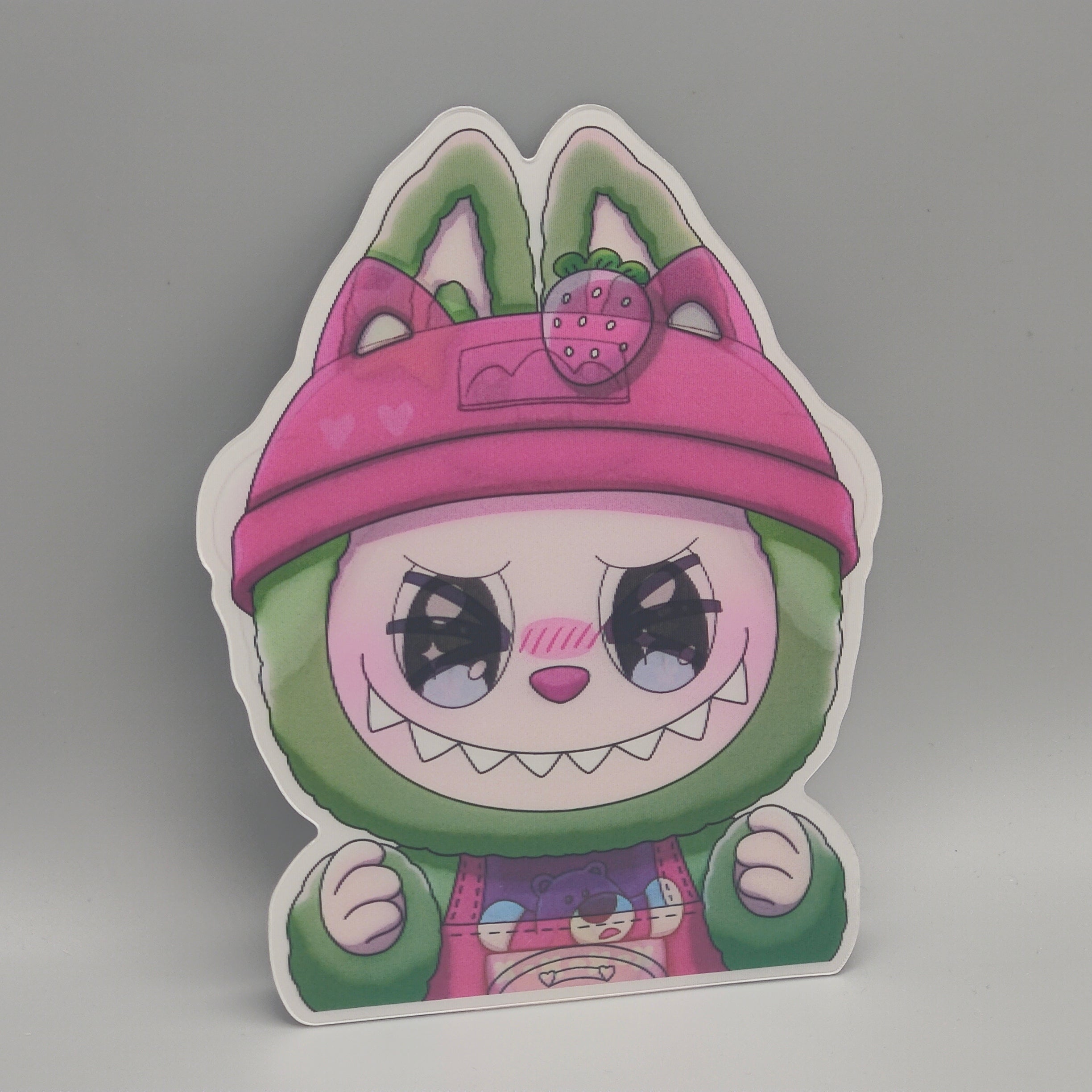 Labubu 3D Lenticular Sticker - The Monsters Collector Decal - 3-in-1 Morphing Outfit Sticker