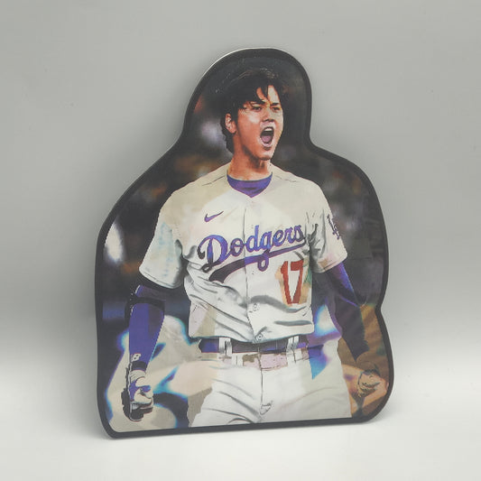 Shohei Ohtani 3D Lenticular Sticker - LA Dodgers Pitcher & Hitter - MLB Baseball Fan Decal