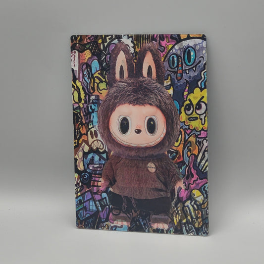 Labubu 3D Lenticular Sticker - The Monsters Collector Decal - Morphing 3-in-1 Design