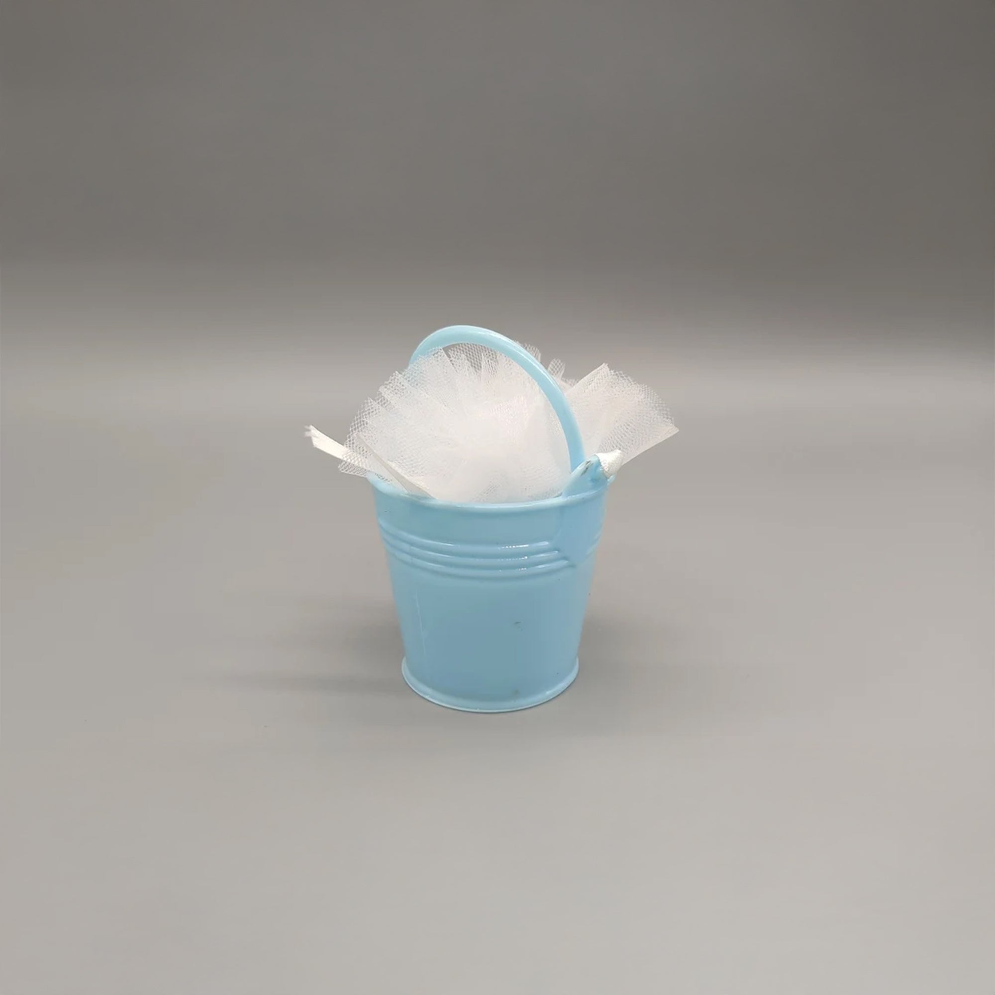 Set of 6 Mini Blue Buckets – Baby Shower & Gender Reveal Favors
