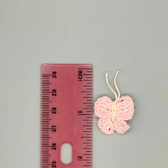 Set of 10 Pink Crochet Butterflies – Spring & Easter Party Favors