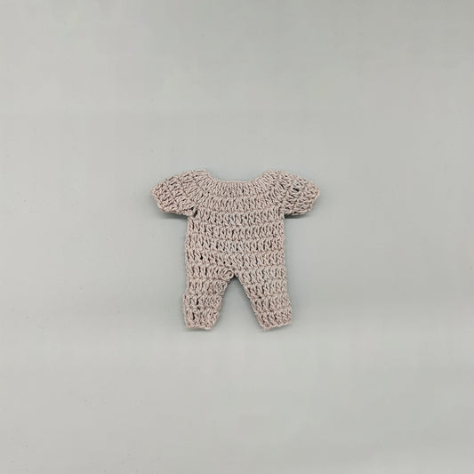 Set of 6 Grey Crochet Mini Outfits – Baby Shower & Welcome Favors