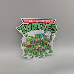 TMNT 3D Lenticular Sticker – Pizza Eating Heroes, Waterproof Decal