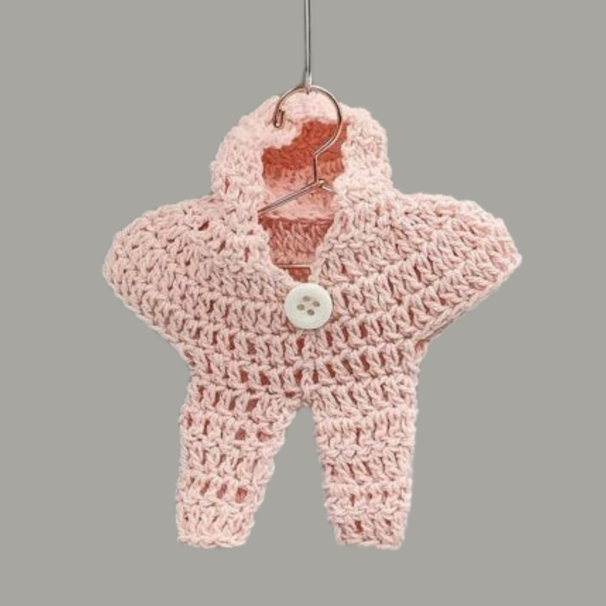 Set of 6 - Baby Jumper Onsie with Hoodie, Baby shower favors, Baby Pink, Baby welcome favors, Jumper favors, Crochet favor, cute party favor