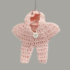 Set of 6 - Baby Jumper Onsie with Hoodie, Baby shower favors, Baby Pink, Baby welcome favors, Jumper favors, Crochet favor, cute party favor