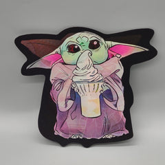 Grogu 3D Motion Sticker: Shifting Pizza, Ice Cream, Game Images