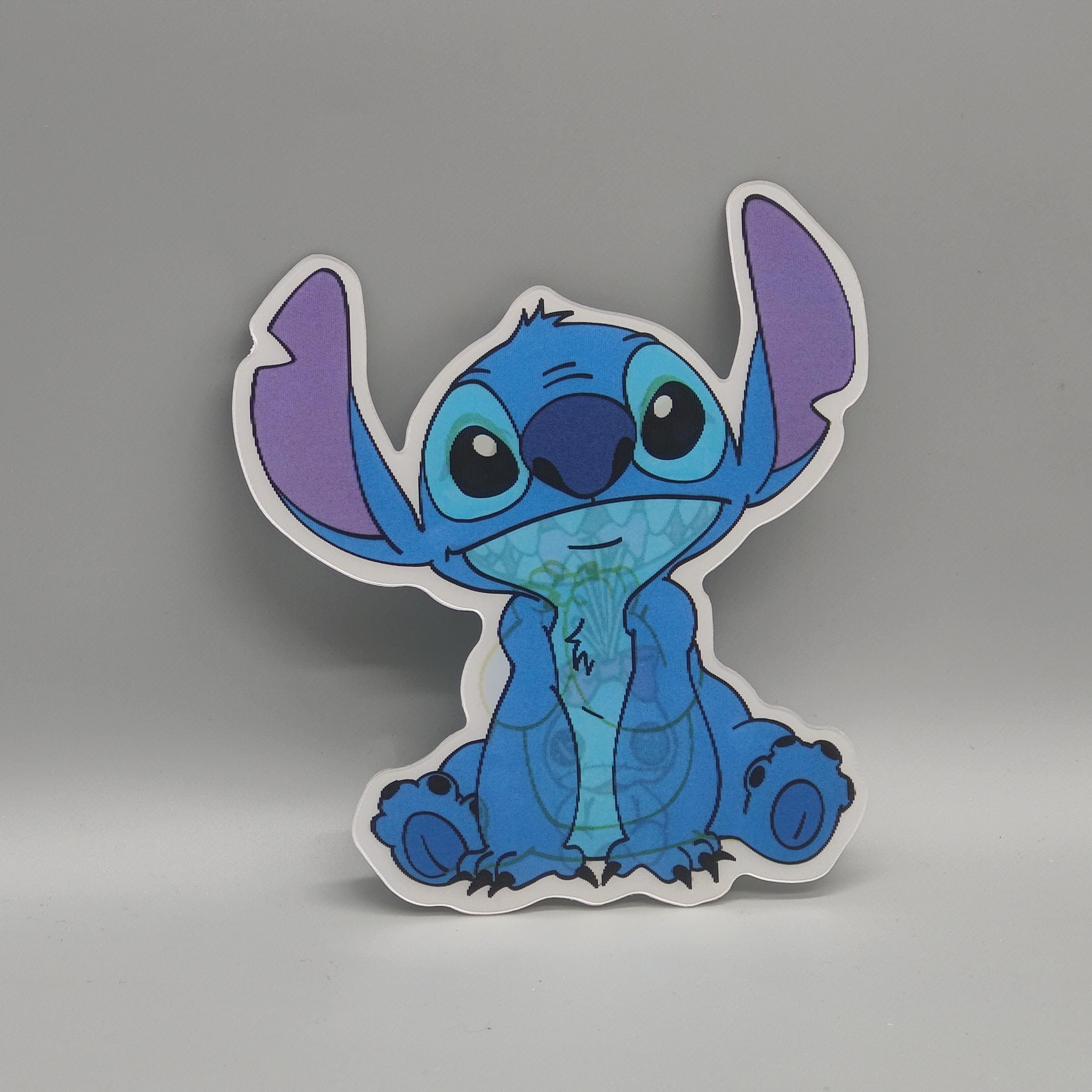 Lenticular 3D Stitch Sticker | Happy to Sad Animated Lilo & Stitch Decal | Morphing Stitch Voodoo Doll |Use on Water Bottle Laptop or Car
