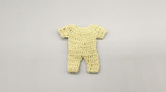 Set of 6 - Baby shower favors, Baby Green, Baby welcome favors, Crochet mini outfit, cute party favors, crochet favors