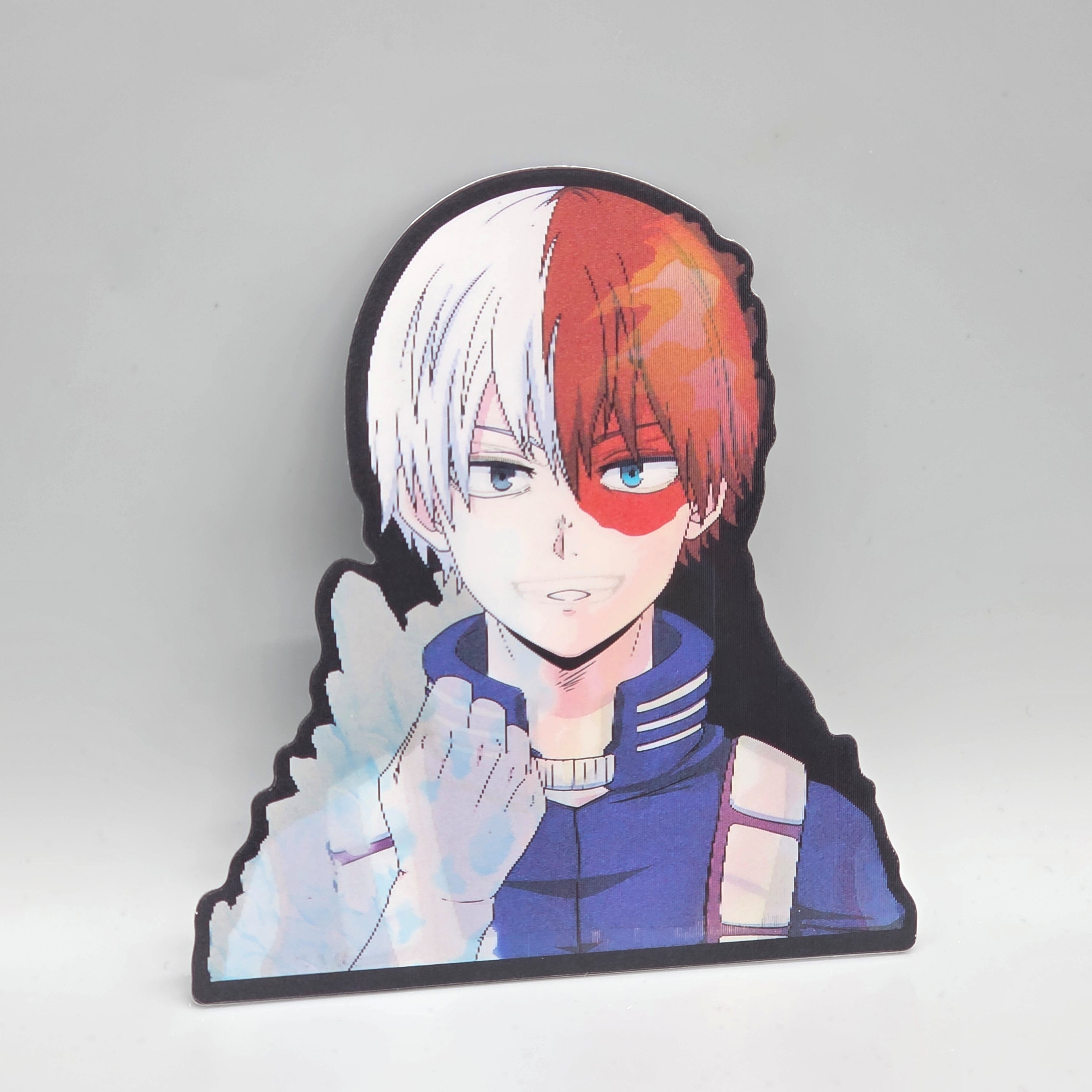Shoto Todoroki 3D Lenticular Anime Sticker - My Hero Academia Sticker