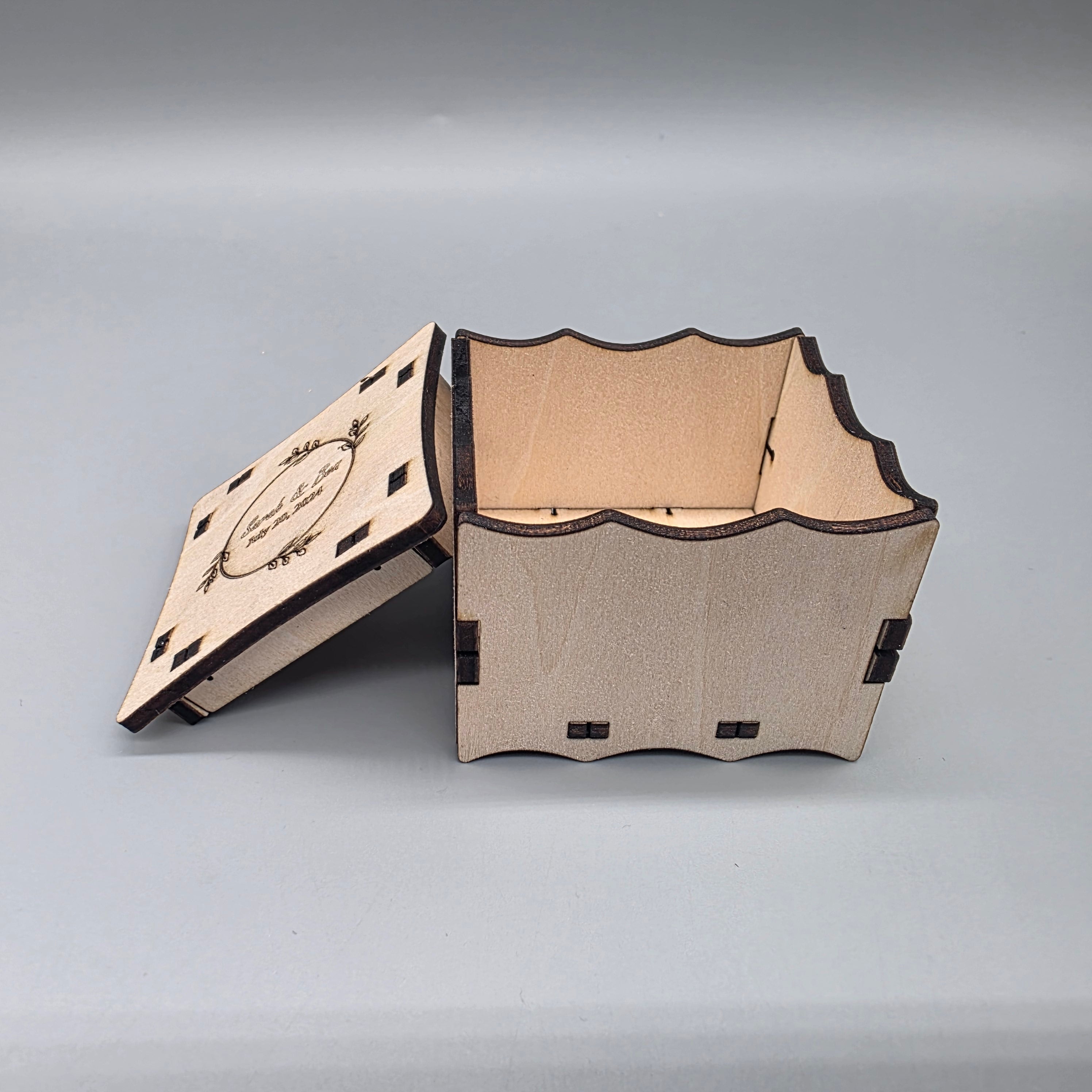 Personalized Wooden Wedding Favor Boxes - Bridal Shower Gift - Set of 12 - Custom Rustic Wedding Favor Box