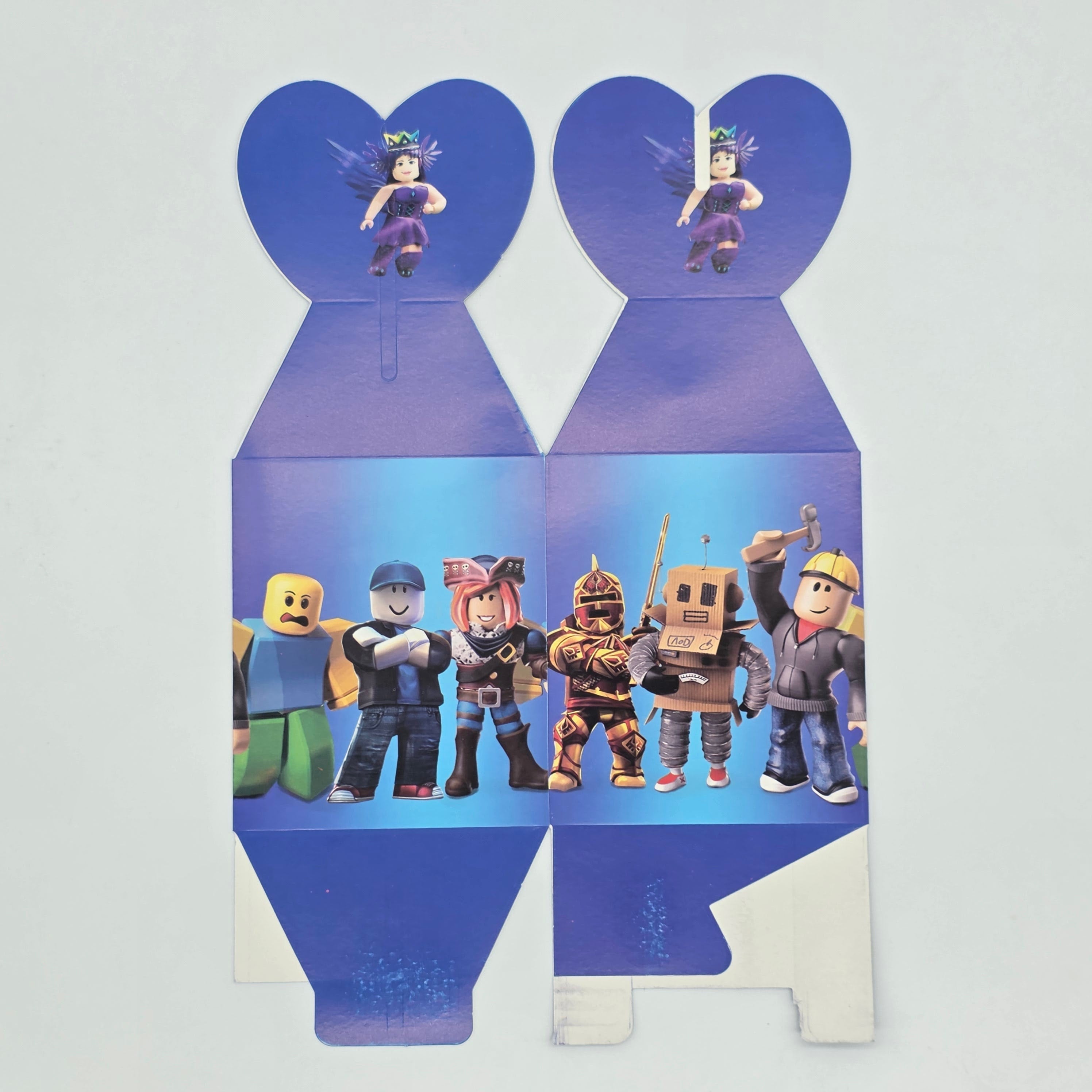 12pc Roblox Party Favor Boxes Candy Gift Bags Kids Birthday Decoration 6 Light 6 Dark Blue
