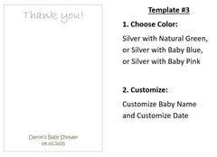 Baby Shower Favor with Custom Name & Date, Crochet Baby Favor with Hanger, Personalized Card w/ Color Choice. Ships Fast and Free! Set of 6