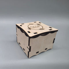 Personalized Wooden Wedding Favor Boxes - Bridal Shower Gift - Set of 12 - Custom Rustic Wedding Favor Box