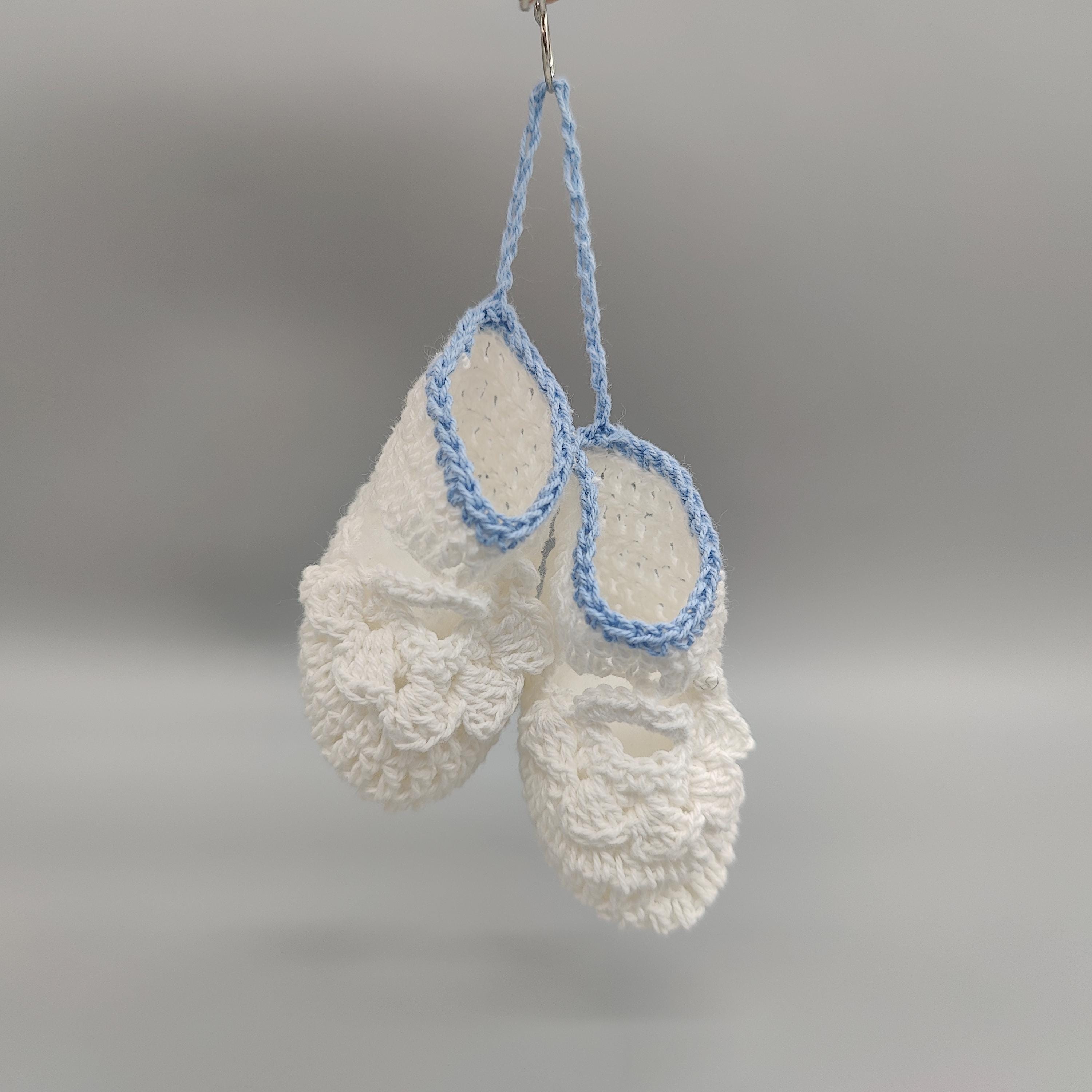 Mini Crochet Baby Booties, Baby Shoe Favors, Party favors and decor - 6 Pairs