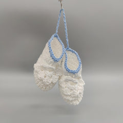 Mini Crochet Baby Booties, Baby Shoe Favors, Party favors and decor - 6 Pairs