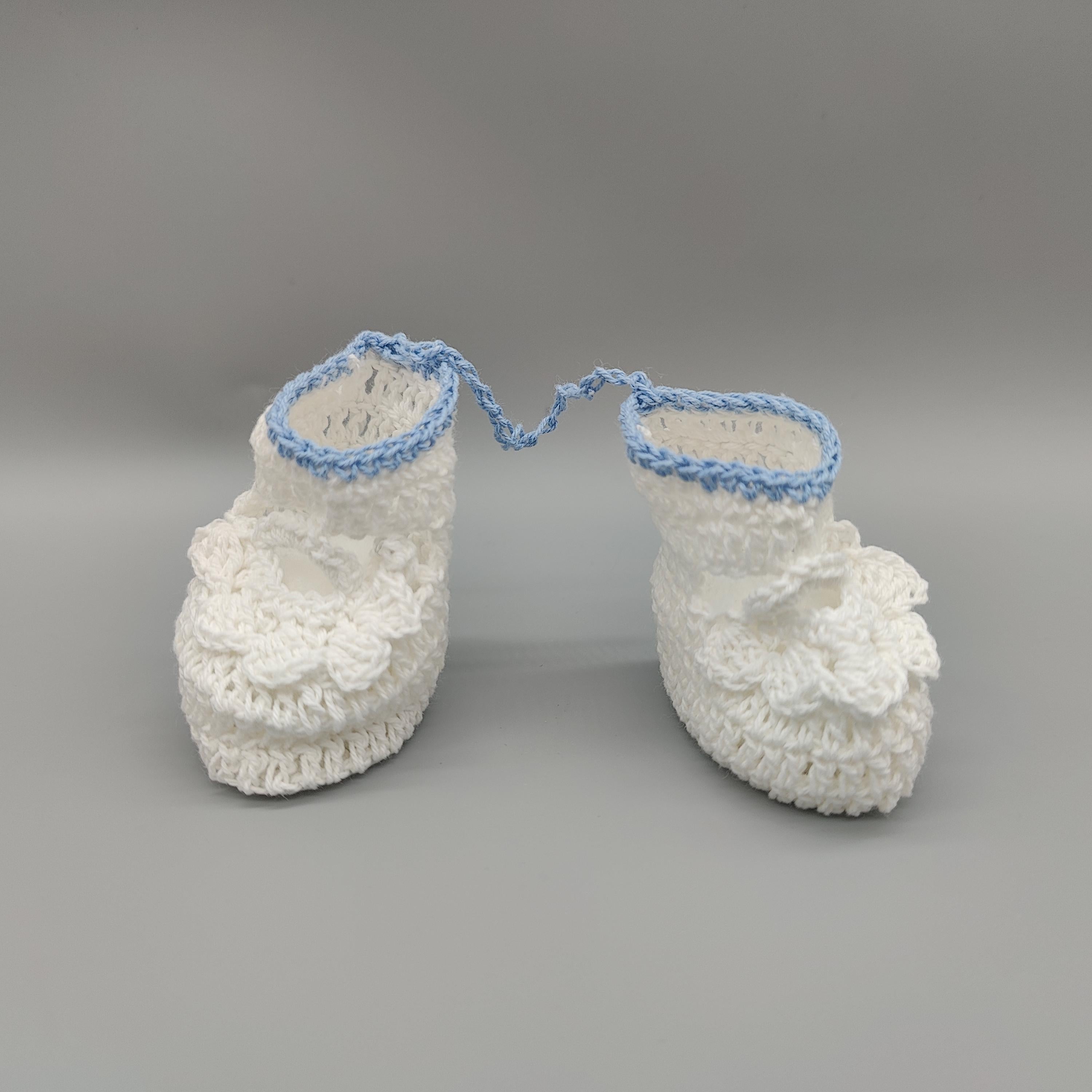 Mini Crochet Baby Booties, Baby Shoe Favors, Party favors and decor - 6 Pairs