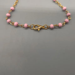 Baptism Favor - Baby Pink Beaded Rosary Necklace Crucifix Elegant Glass bottle Set of 12 - Choice of Gold or Silver - Recuerdos de Bautizo