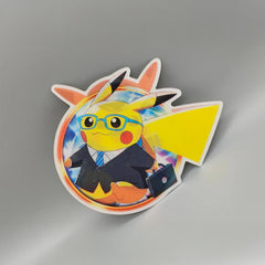 Gotta see it! 3D Pilot Lenticular Dynamic Anime Sticker- High Quality Waterproof - For Craft, Car, Laptop or any surface.