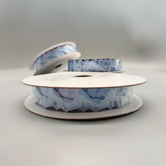 Baby Boy Ribbons 1.75 cm By 10 Yards, Baby shower, Baby welcome, Gender Reveal, Ribbon, Baby Feet Ribbons, Teddy Bear Ribbons