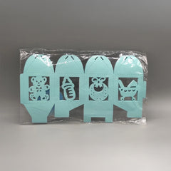 Baby Blue Favor Box, Baby Shower, Baby Welcome, Baby Party, Baby Birthday, Party Favors - Set of 12 Favor Boxes