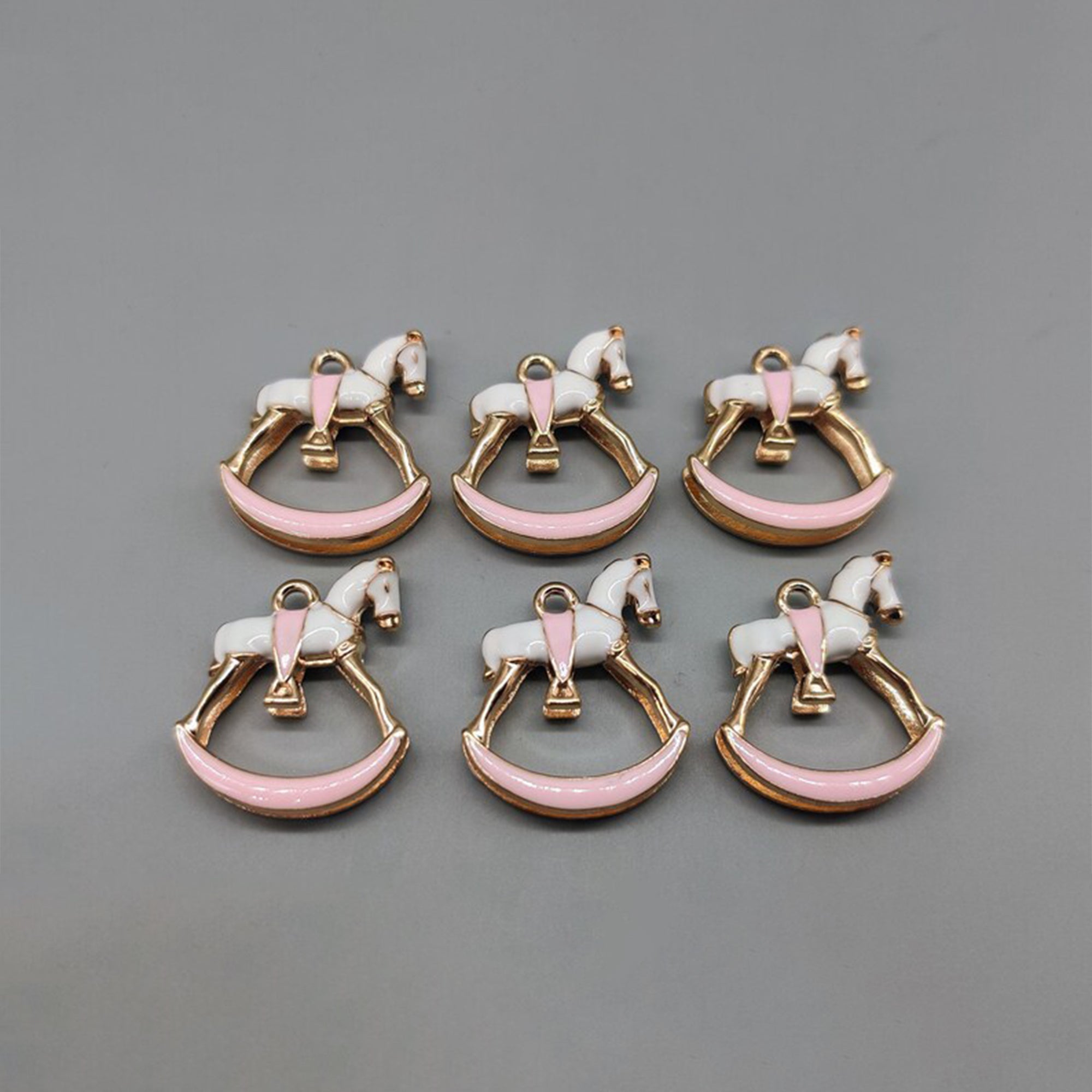 Set of 6 Baby Carousel Charms – Baby Shower & Gender Reveal Favors
