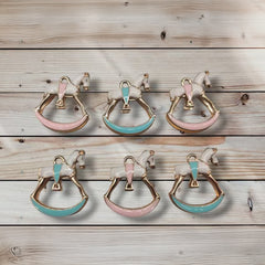 Set of 6 Baby Carousel Charms – Baby Shower & Gender Reveal Favors