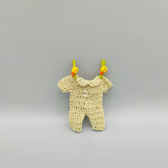 Mini wooden baby clothespins - 12 pcs - Sage Green with Lady Bug - baby shower baby welcome, baby favors, party favor