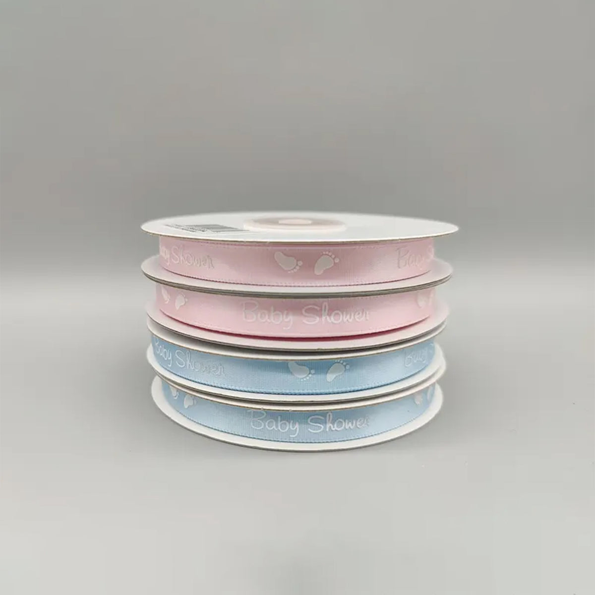 Baby Shower Satin Ribbon - Baby Pink or Baby Blue - 3/4" x 25Y