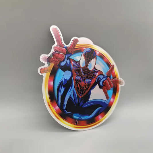 3D Lenticular Spider-Man Sticker and Miles Morales - High Quality Waterproof - For Craft, Car, Laptop or any clean surface.Marvel Spider-Man