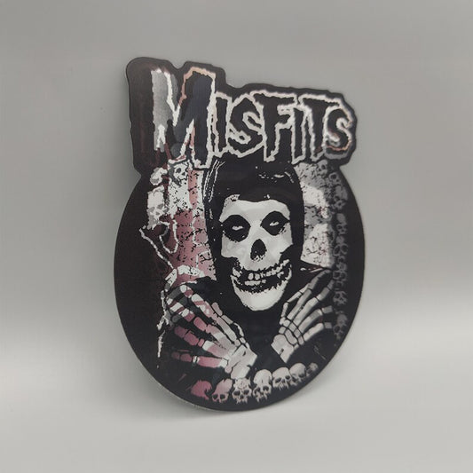 Misfits Horror Punk 3D Lenticular Sticker – 3 Image Flip, Waterproof