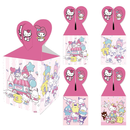 Set of 12 Hello Kitty Inspired Favor Boxes – Baby Shower & Birthday