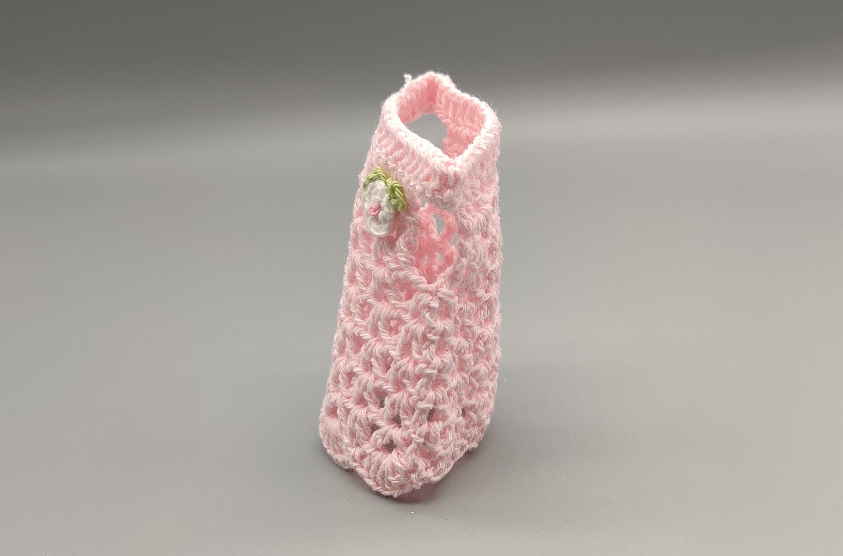 Set of 6 Baby Pink Crochet Mini Dresses – Baby Shower & Party Favors