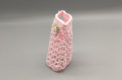 Set of 6 Baby Pink Crochet Mini Dresses – Baby Shower & Party Favors
