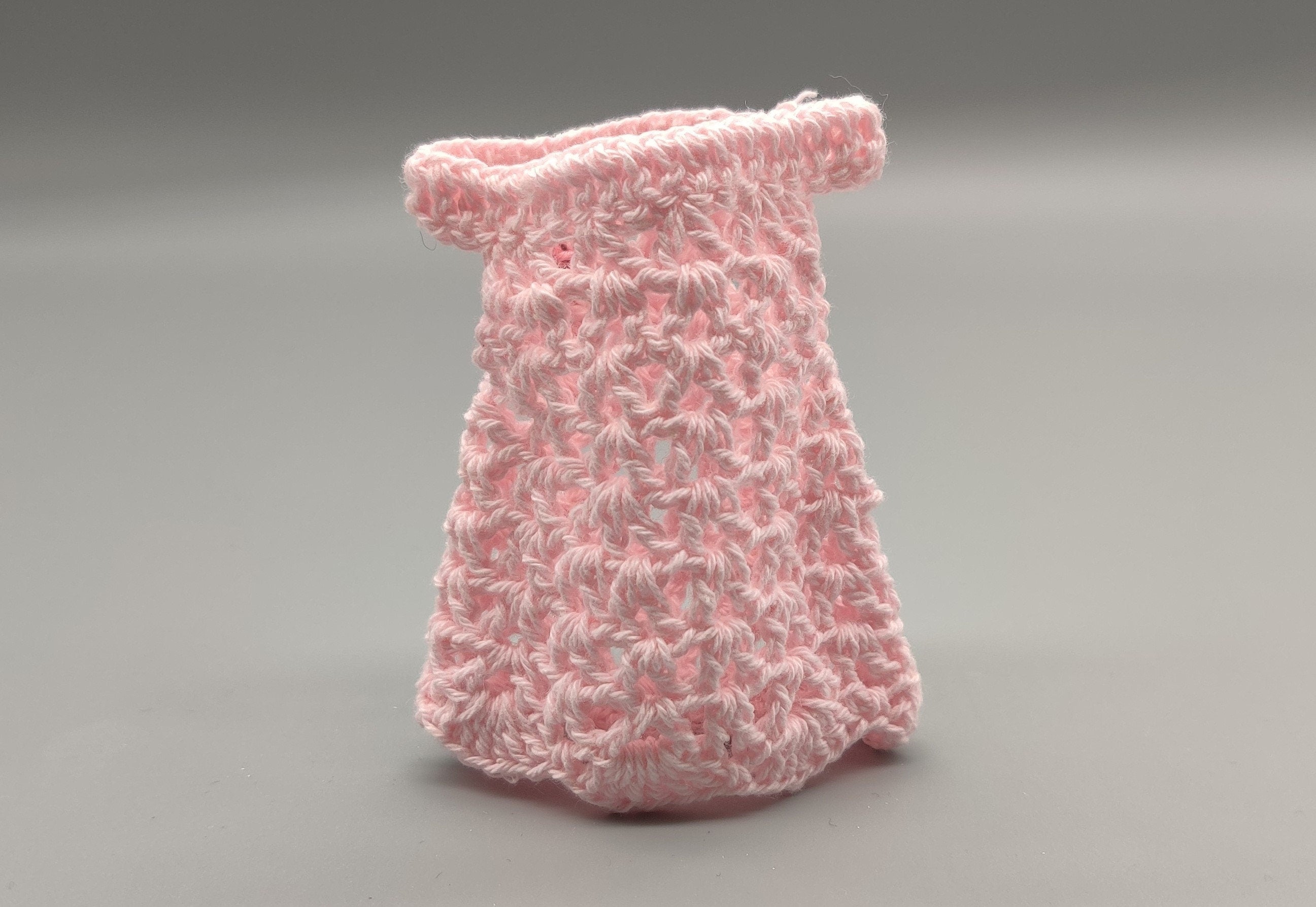 Set of 6 Baby Pink Crochet Mini Dresses – Baby Shower & Party Favors