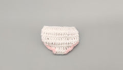 Set of 6 Baby Pink Crochet Diaper Favors – Baby Shower & Welcome