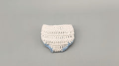 Set of 6 Baby Blue Crochet Diapers – Baby Shower & Welcome Favors